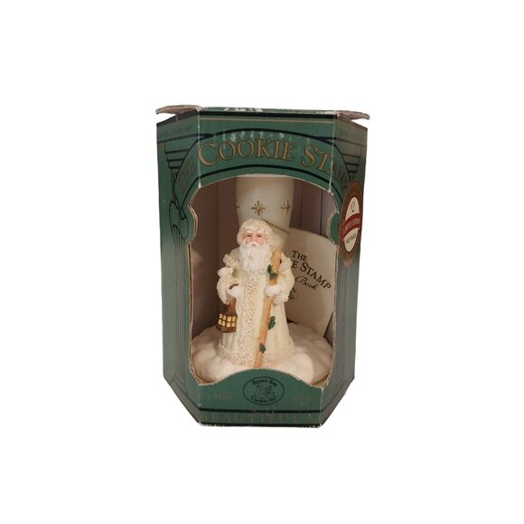 Brown Bag Cookie Art - Hill Design Inc Other - Vintage 1990s Brown Bag Cookie Stamp Snow Santa Old World Santa #2 With Box